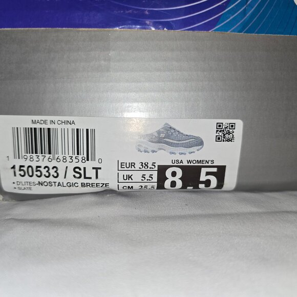 Skechers D'Lites Nostalgic Breeze Mule in Light Blue, Size 8.5, new - Picture 9 of 9